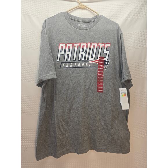 NFL Official New England Patriots Tshirt Mens size XL gray Short Sleeve 6683 - Picture 1 of 7